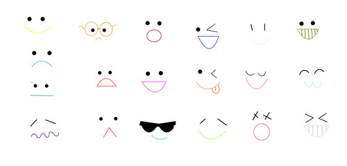 Obraz premium set of vector icons
