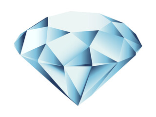 Elegant gemstone, gradient diamond.