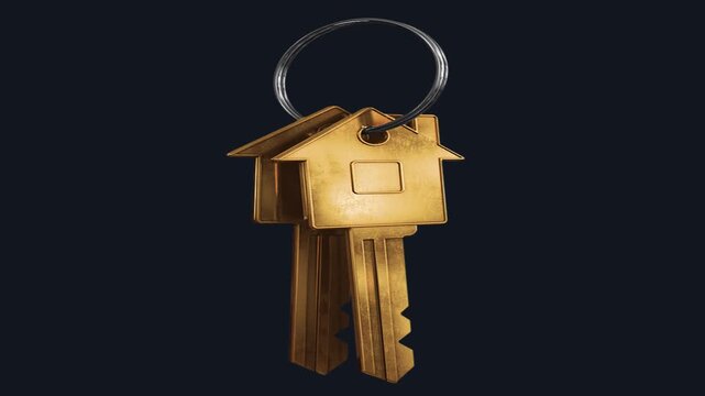 Golden Key Overlay 4K Luxury Glow Light Secret Success Concept Abstract Background