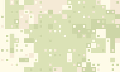 Obraz premium Abstract pixelated background in calming pastel greens and creams. Ideal for website banners, presentations, or as a texture overlay. Evokes feelings of serenity and digital modernity.