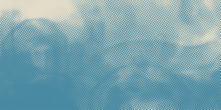 retro sky pattern on old paper background. raster vintage clouds. Eps 10