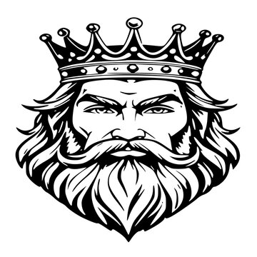 king of the king , Vector illustration of a king kaisar , silhouette of a king kaisar 
