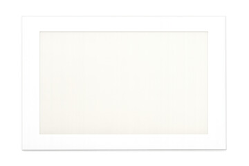 Fototapeta premium White picture frame with empty space and transparent background
