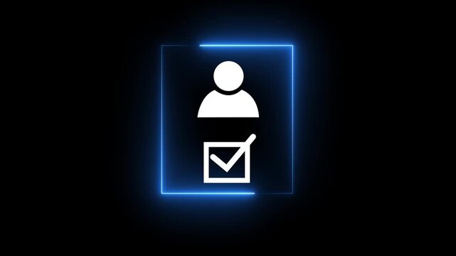 Know your customer (KYC) concept. Businessman use laptop with identity verification symbol for Increase financial security and access personal financial data. Biometrics security.4k video.