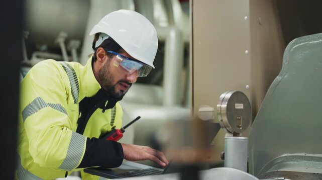 Inspector evaluates ventilation systems and temperature setpoints to confirm environmental control and worker comfort standards.