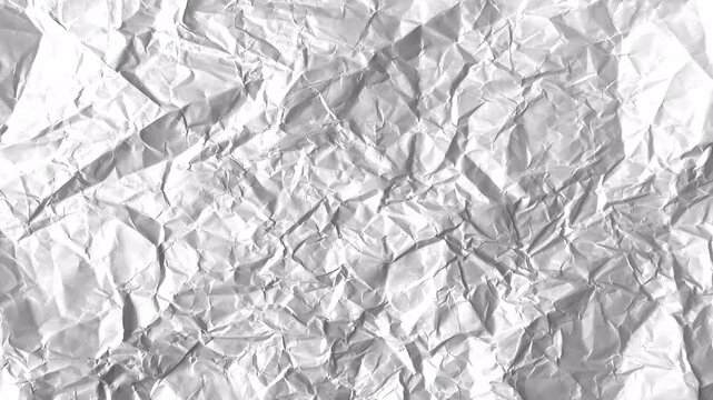 Close-up of Crumpled Silver Foil Texture Background.