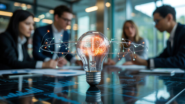 Business people having ideas in a meeting room