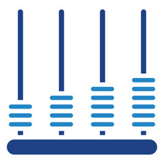 Fototapeta premium Abacus Dual Tone Icon Mini Illustration, Use For Modern Concept, Print, Ui, Ux Kit, Web And App Development. Vector Related To Kindergarten, Preschool, Kids And Baby