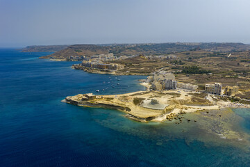 Naklejka premium Xwejni Bay coastline - Zebbug, Malta