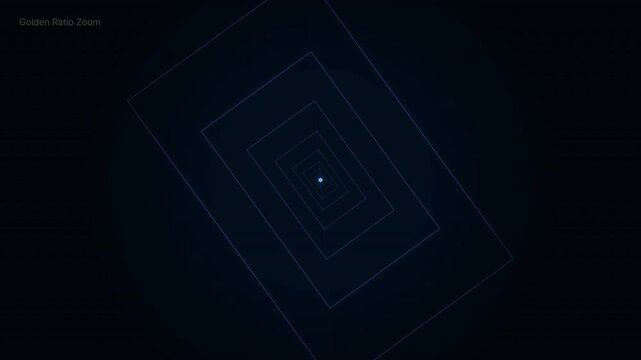 Animated Golden Ratio Zoom Visualization