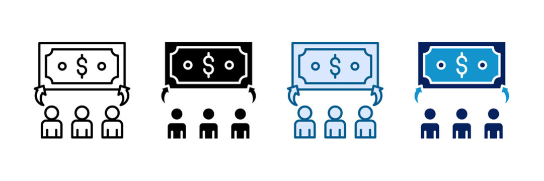 Crowdfunding Icon Set Multiple Style Collection