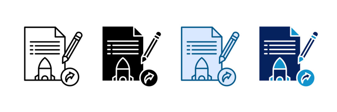 Release Notes Icon Set Multiple Style Collection