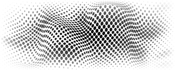 Grunge halftone gradient background. Faded grit noise texture. White and black sand wallpaper. Retro pixelated backdrop. Anime or manga style comic overlay. Vector