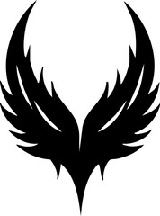 Obraz premium Abstract Stylized Wings Icon