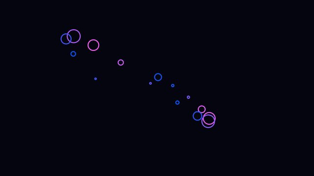 Abstract blue vector pattern featuring a light circular design with bubbles and round shapes on a decorative floral art background