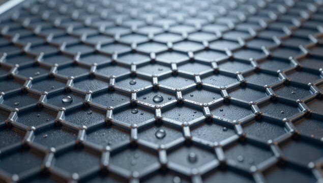 Graphene Honeycomb Surface Texture