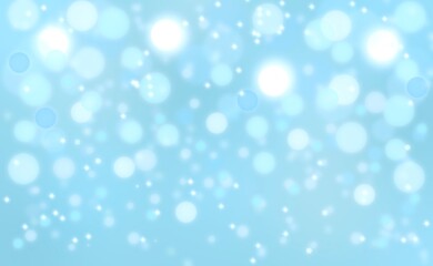 Obraz premium 青くきらめく背景