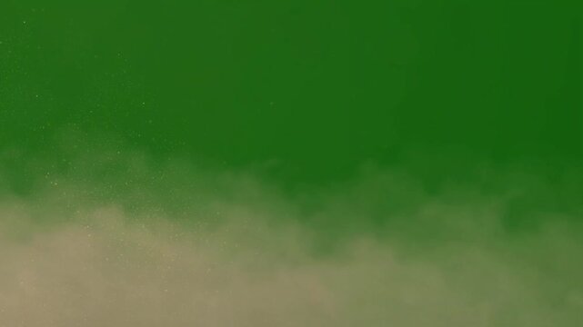 Dust Particles on Green Screen - Atmospheric Animation, The video element of on a green screen background, Ultra High Definition, 4k video, on a green screen background.