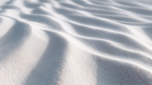 White Sand Ripples Texture with Gentle Shadows