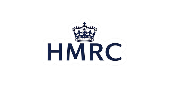 PNG Stickers Image of HMRC logo featuring a crown emblem over the acronym.