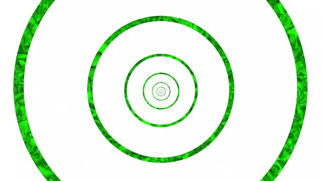 Infinite Green Marble Texture Concentric Circles on White Background image photo