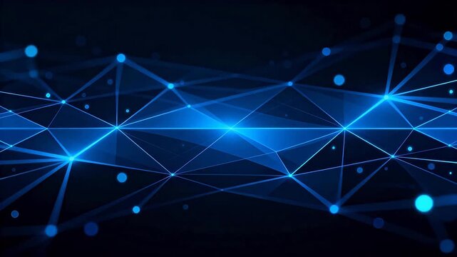 Abstract blue network pattern