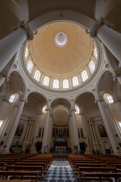 Rotunda of St John the Baptist Church interior dome - Xewkija, Malta