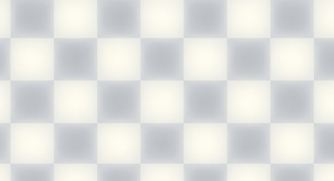 Softly blurred checkerboard pattern with alternating light grey and off-white squares creating a gentle, abstract background texture.