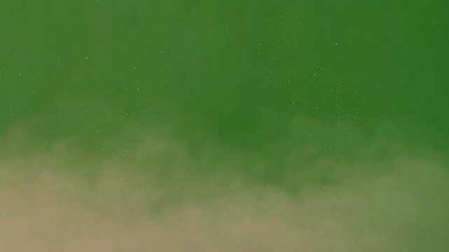 Dust Particles on Green Screen - Atmospheric Animation, The video element of on a green screen background, Ultra High Definition, 4k video, on a green screen background.
