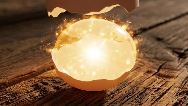 Magical Glowing Egg: Inner Brilliance Revealed