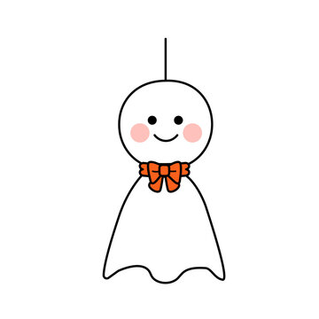 Teru teru bozu doll, Japanese weather charm for sunny day
