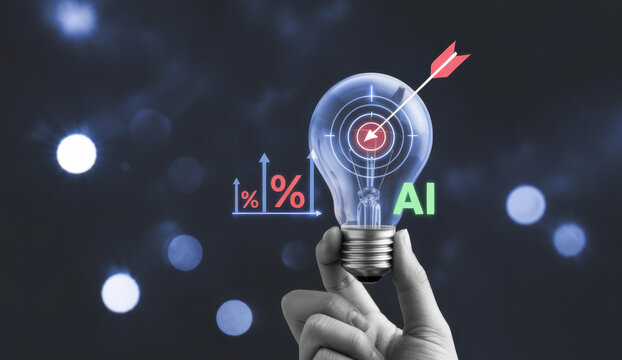 Innovation managers use artificial intelligence insights reduce costs improve quality, targeting efficiency, smart automation, performance optimization through digital strategy ,data driven solutions.
