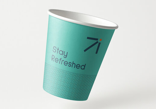 Modern Paper Cup MockupDesign PSD