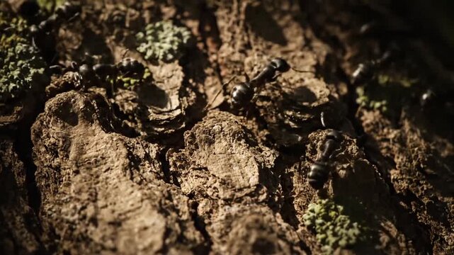 Close-up of tree bark texture.