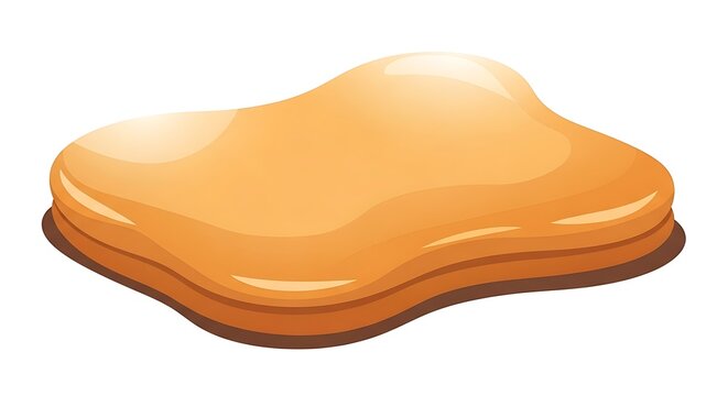 Pancake Stack on White Background Illustration.