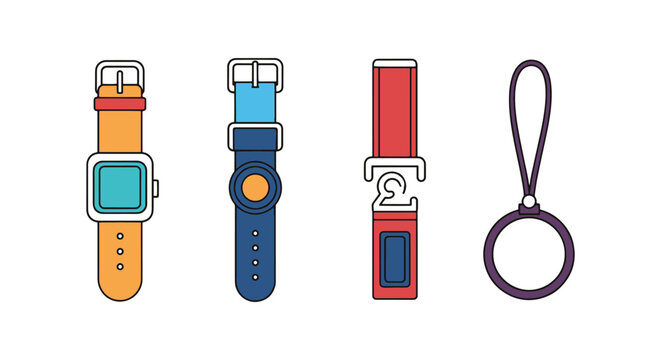 Wrist Strap Line art vector creative abstract modern illustration