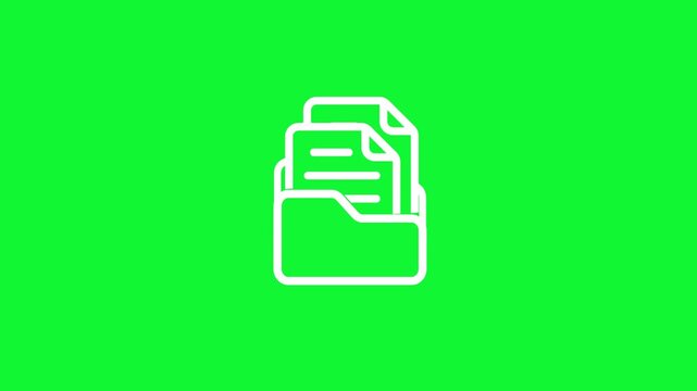 Data Import icon animation concept