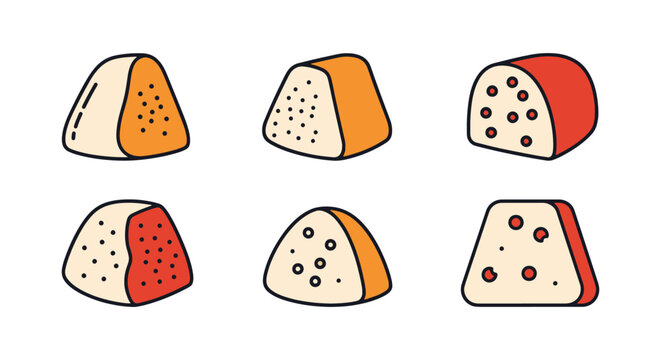 Ugali Line art vector set clean artistic abstract illustration