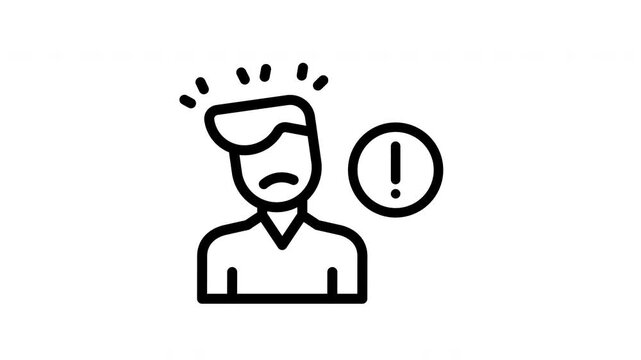 panic attack animated icon
