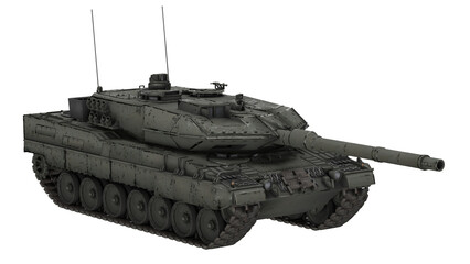3D model of a military tank with details on design and structure © santiago