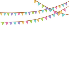 Obraz premium Bunting Festival Illustration