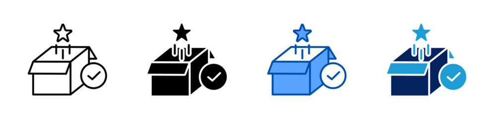 product quality icon set multiple style collection