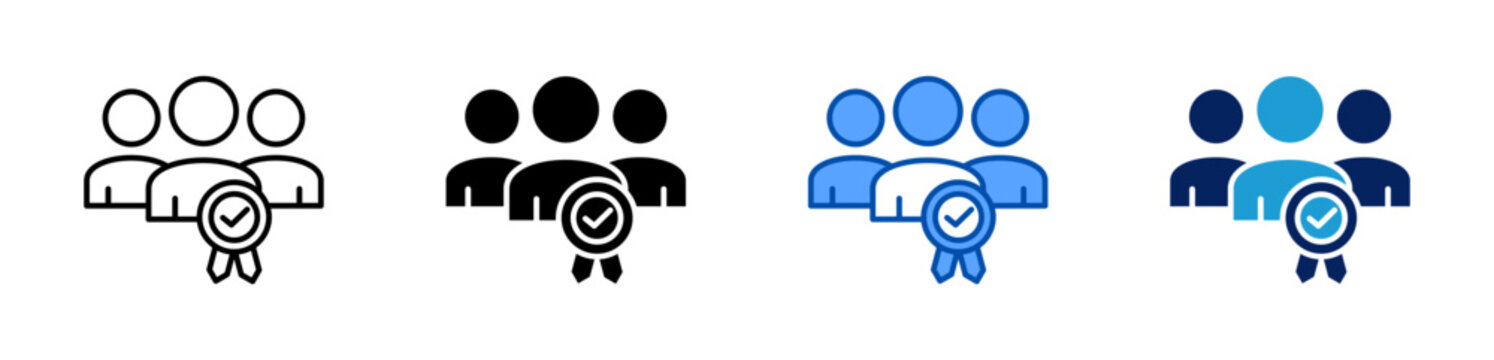 coordinator icon set multiple style collection