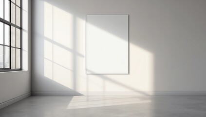 Obraz premium Modern interior with empty poster 