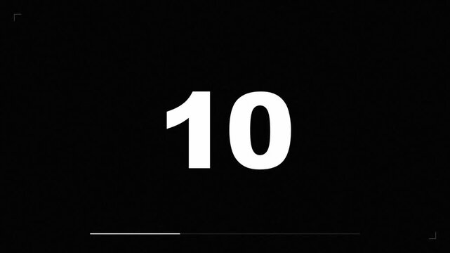 Modern Minimal Countdown Timer Animation | Clean Flip Clock Timer | Digital Timer Video.	