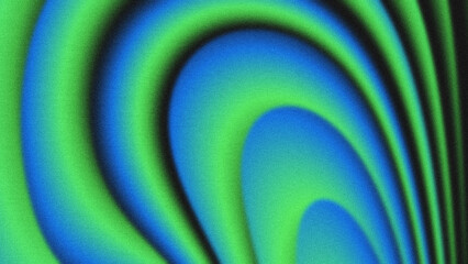A smooth, flowing abstract background with blue and green gradient swirls, featuring a grainy texture and soft noise effect.