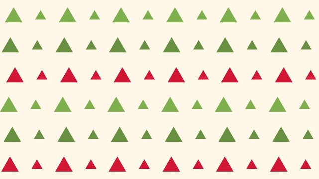 Festive Red and Green Triangle Pattern Seamless Geometric Background Abstract Christmas Holiday