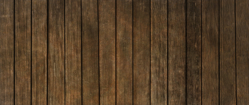 vertical dark brown reclaimed antique wood, grunge old rustic texture, acoustic panel background, panorama, paint effect