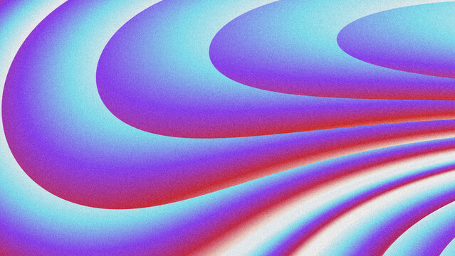 A modern abstract background featuring smooth, flowing gradient swirls in cyan, purple, and red, overlaid with a subtle grainy texture. 