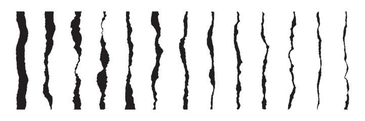 Green perforated line patterns vector